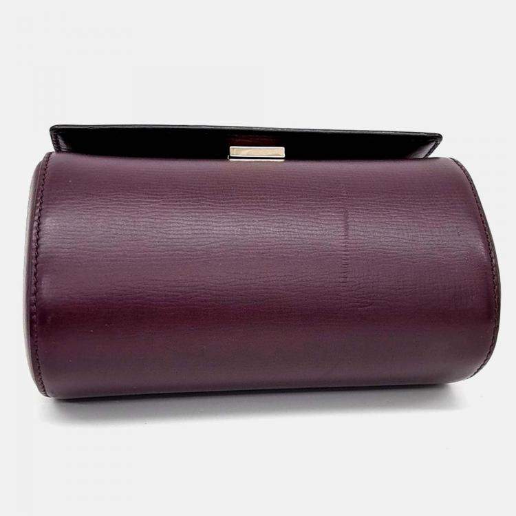 Pre Owned Givenchy Purple Leather New Pandora Box Mini