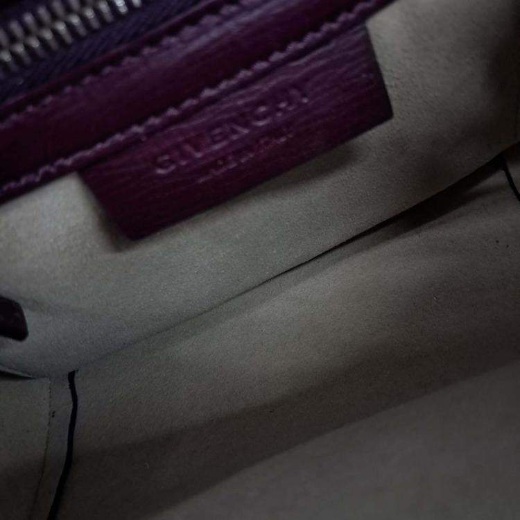 Pre Owned Givenchy Purple Leather New Pandora Box Mini