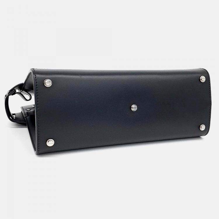 Pre Owned Givenchy Black Leather Horizon Small