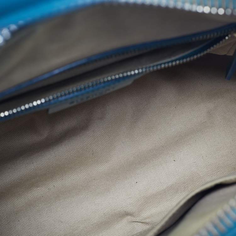Pre Owned Givenchy Green Patent and Leather Small Antigona Satchel