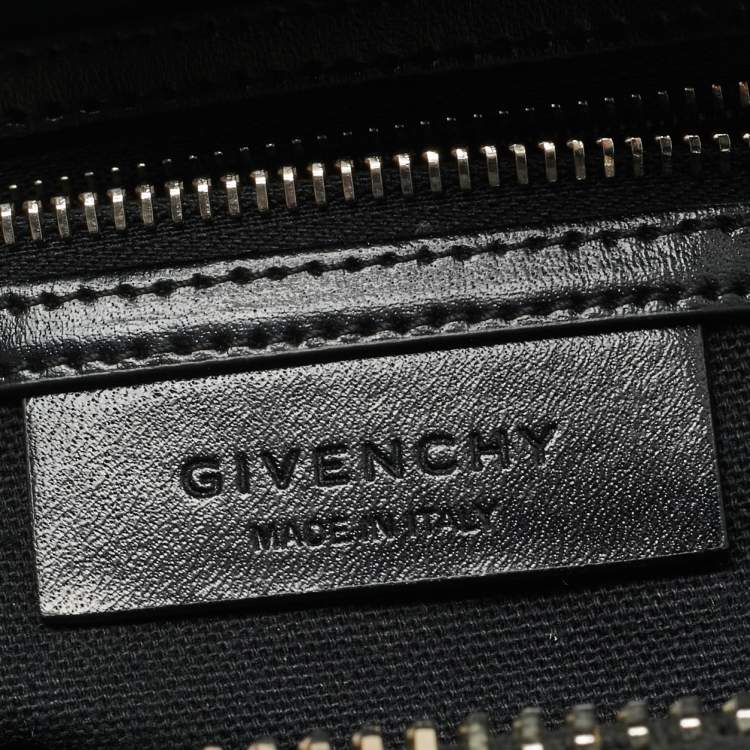 Pre Owned Givenchy Black Glossy Leather Mini Antigona Satchel
