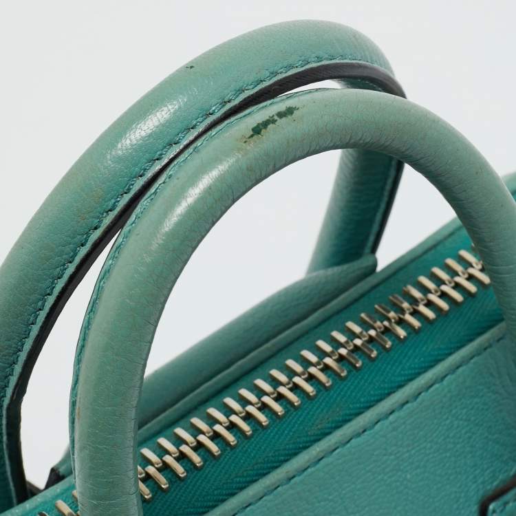 Pre Owned Givenchy Aqua Leather Mini Antigona Satchel
