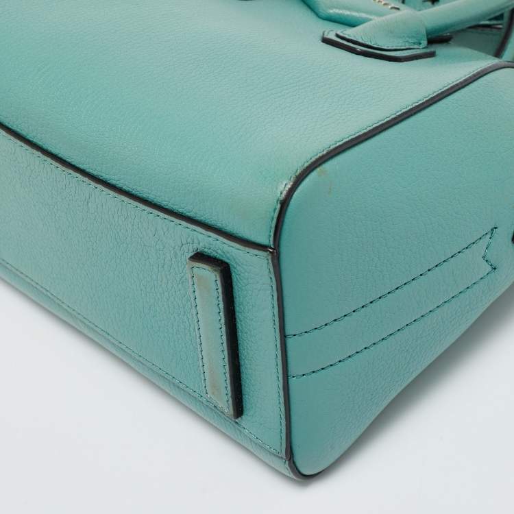 Pre Owned Givenchy Aqua Leather Mini Antigona Satchel