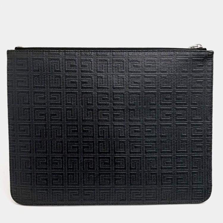 Pre Owned Givenchy Black Leather clutch