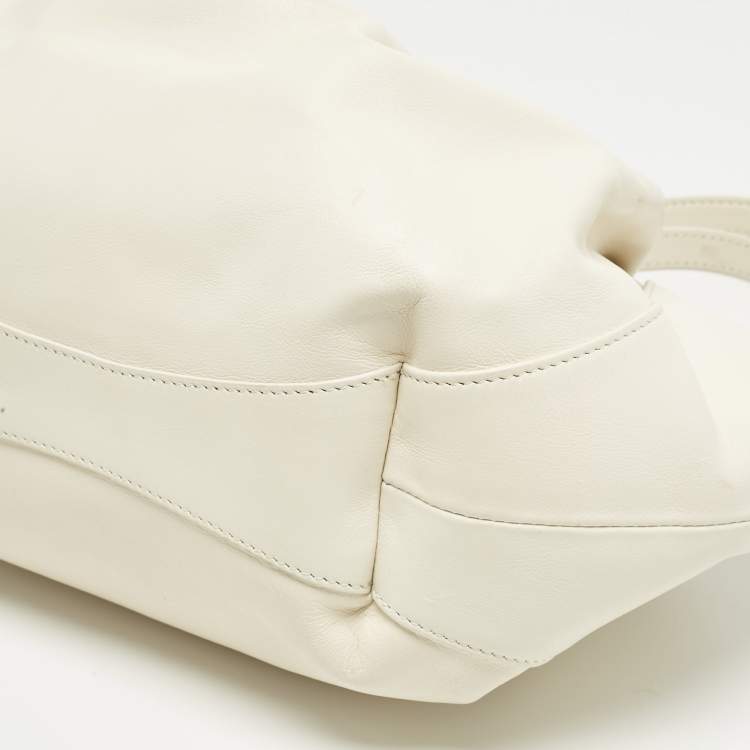 Pre Owned Givenchy White Leather Kenny Shoulder Bag