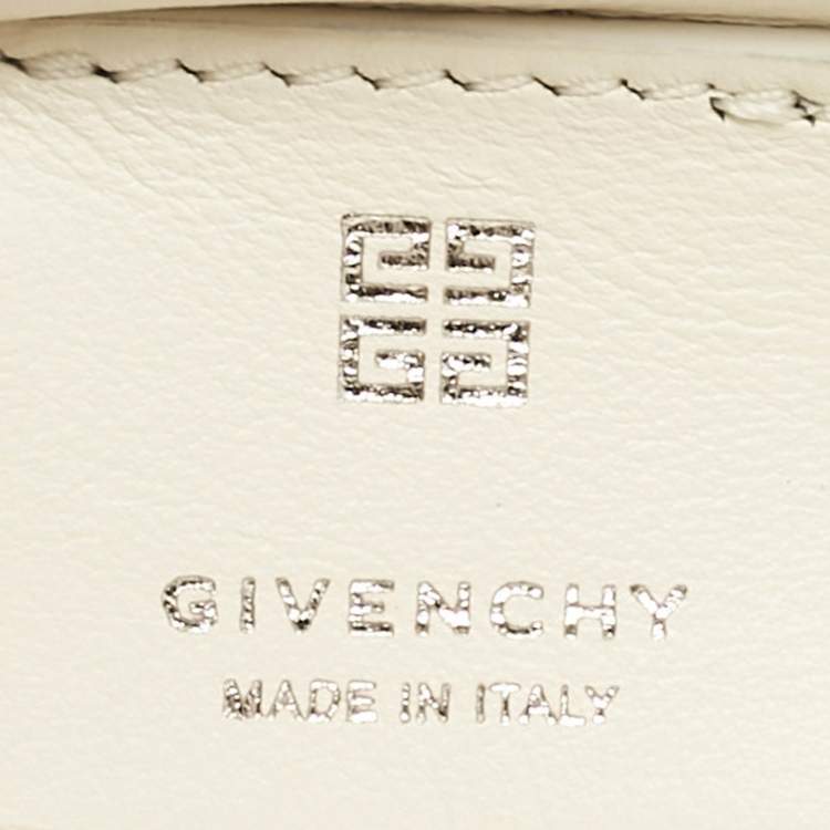 Pre Owned Givenchy White Leather Kenny Shoulder Bag