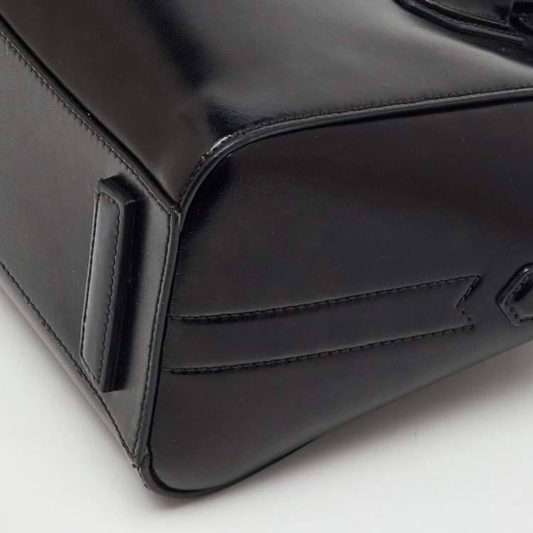 Pre Owned Givenchy Black Leather Mini Antigona Satchel