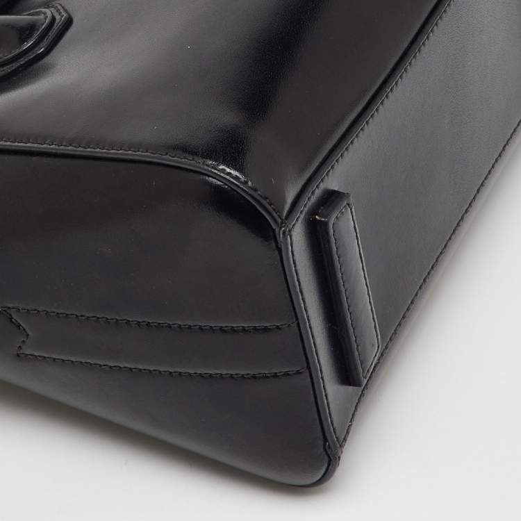 Pre Owned Givenchy Black Leather Mini Antigona Satchel
