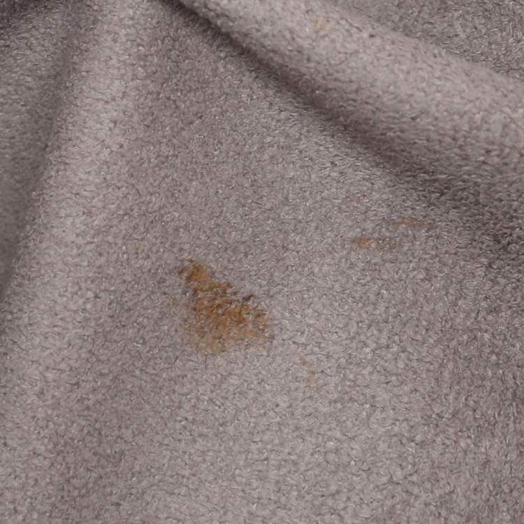 Pre Owned Givenchy Silver Monogram Leather Hobo