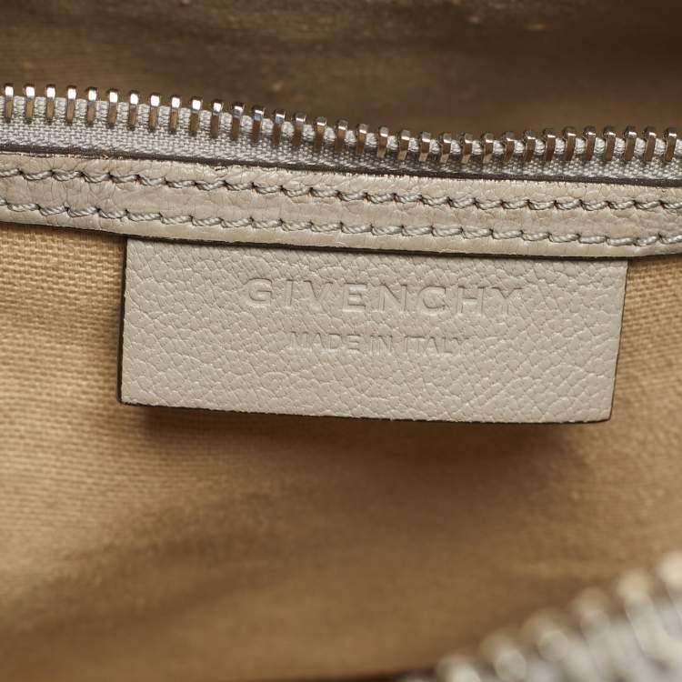 Pre Owned Givenchy Grey Leather Small Antigona Satchel