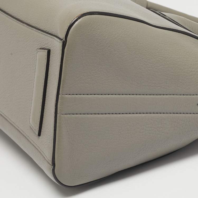 Pre Owned Givenchy Grey Leather Small Antigona Satchel
