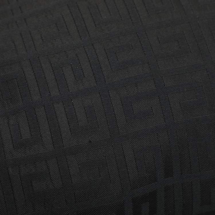 Pre Owned Givenchy Black Monogram Canvas and Leather Top Handle Bag