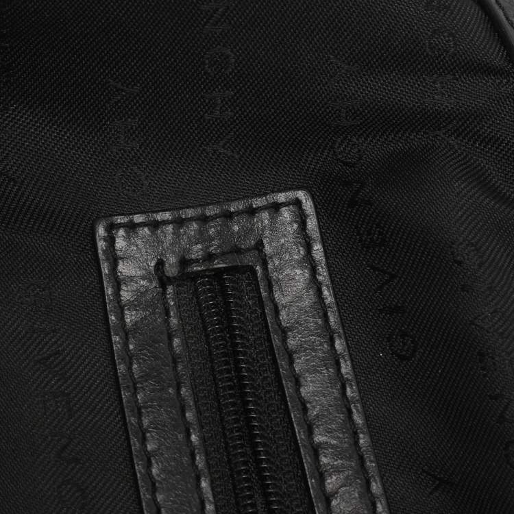 Pre Owned Givenchy Black Monogram Canvas and Leather Top Handle Bag