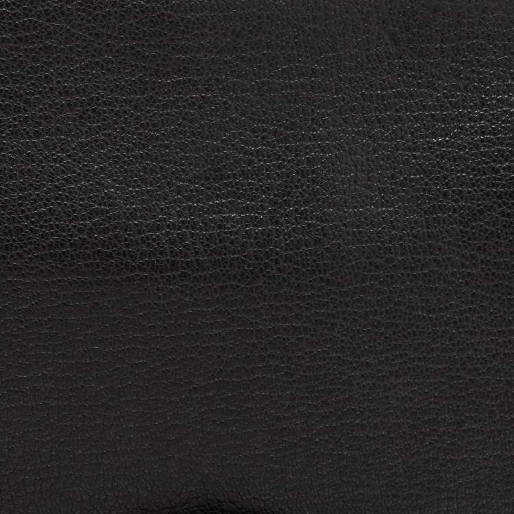 Pre Owned Givenchy Black Leather Antigona Envelope Clutch