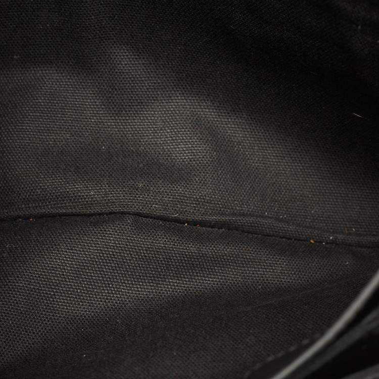 Pre Owned Givenchy Black Leather Antigona Envelope Clutch