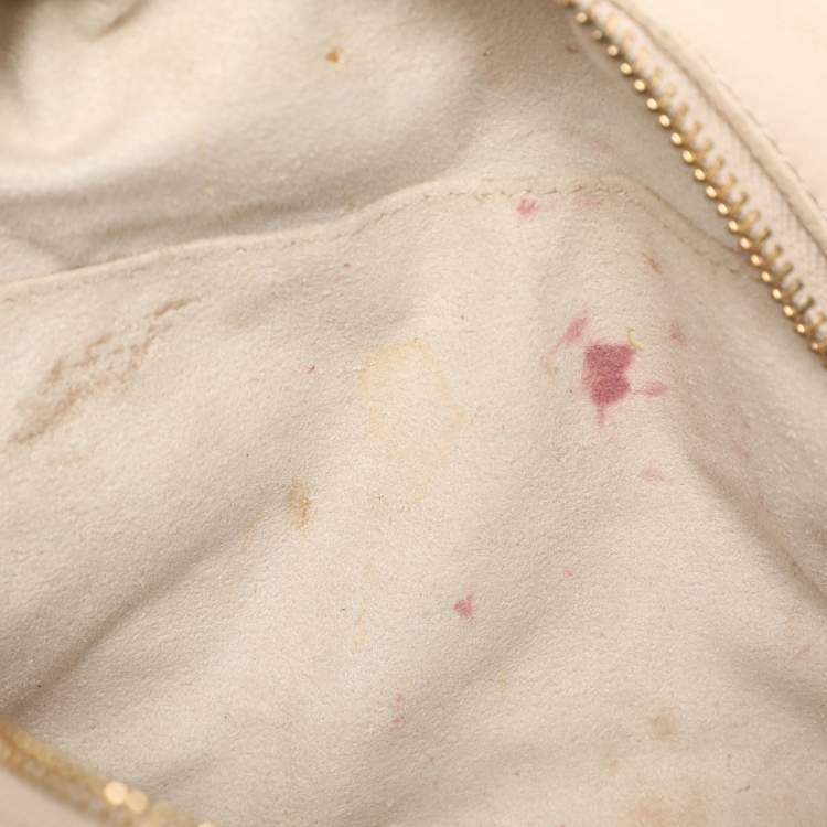 Pre Owned Givenchy Beige Monogram Leather Hobo