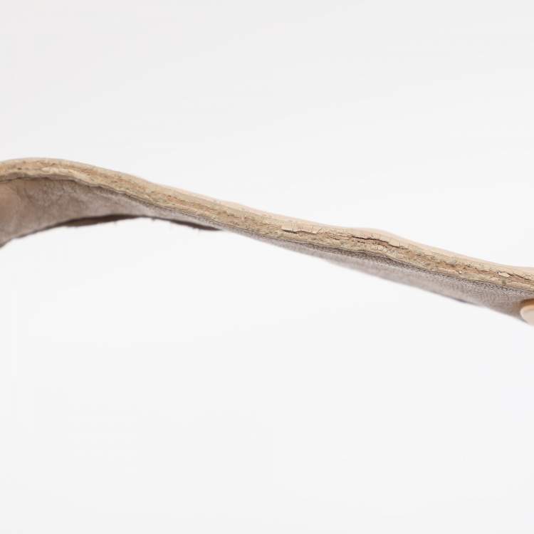 Pre Owned Givenchy Beige Monogram Leather Hobo