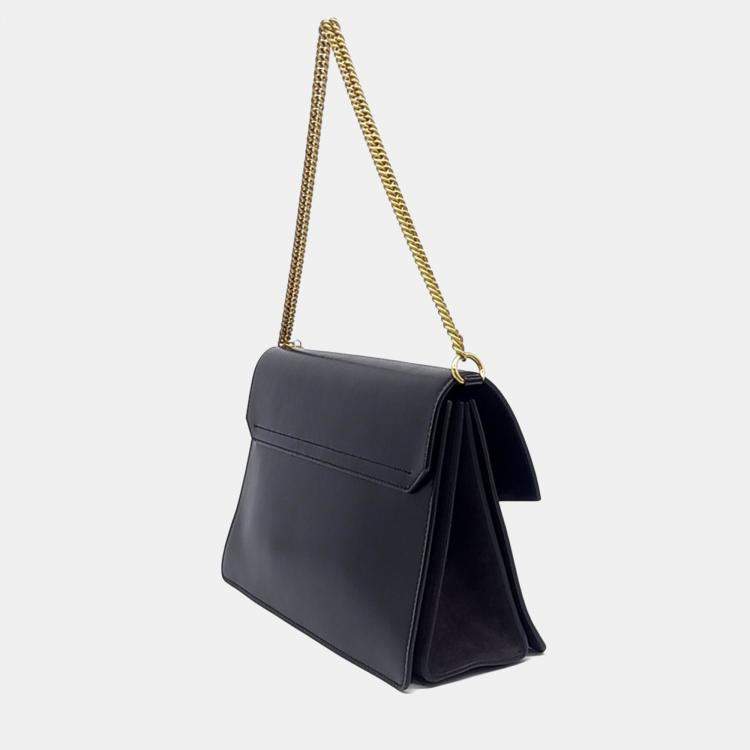 Pre Owned Givenchy Black Leather GV3 Medium