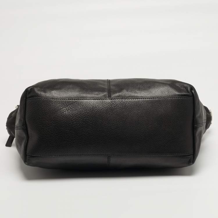 Pre Owned Givenchy Nightingale Embellished Medium Black Leather Bag