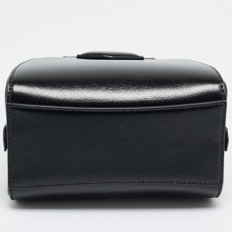 Pre Owned Givenchy Antigona Cube Nano Black Leather Top Handle Bag