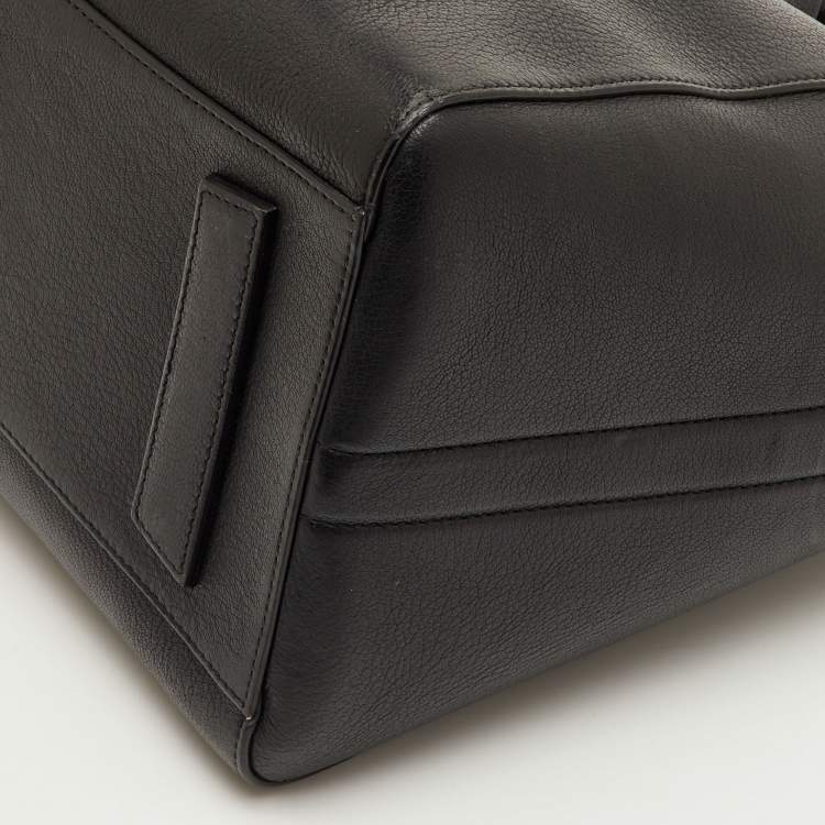 Pre Owned Givenchy Antigona Medium Black Leather Satchel