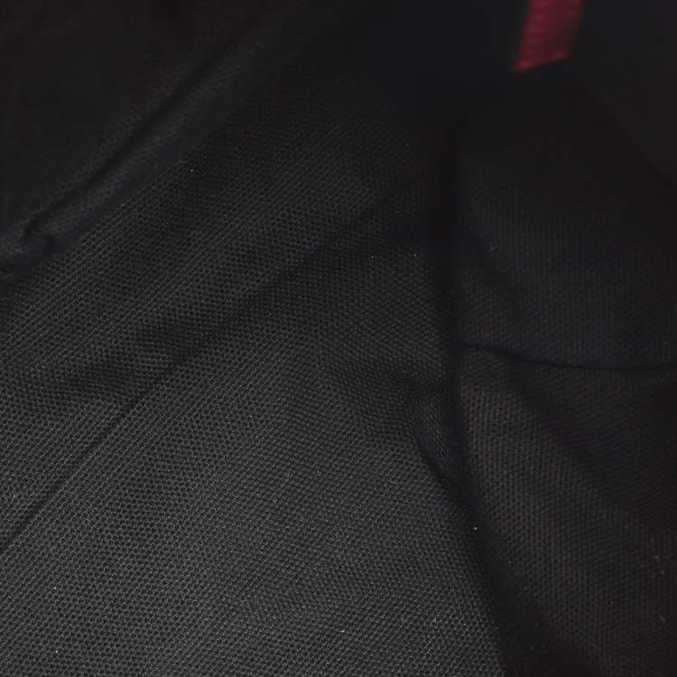 Pre Owned Givenchy Pandora Medium Burgundy Nylon Box Shoulder Bag