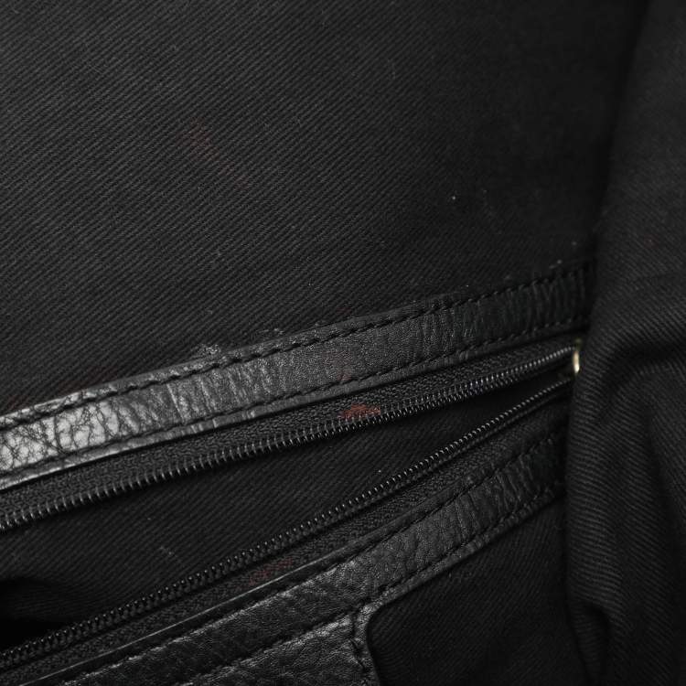 Pre Owned Givenchy Black Leather Hobo