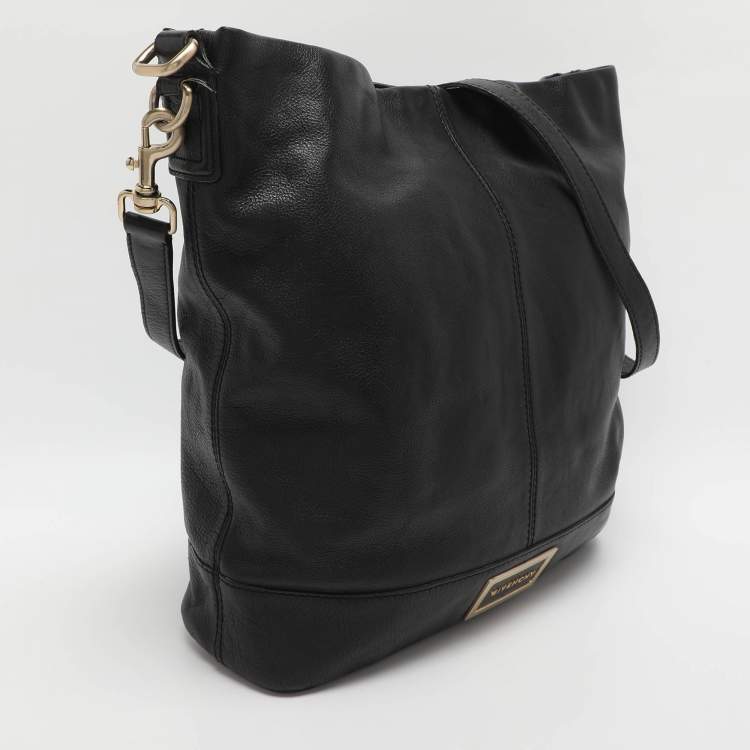 Pre Owned Givenchy Black Leather Hobo