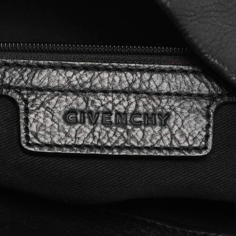 Pre Owned Givenchy Black Leather Hobo