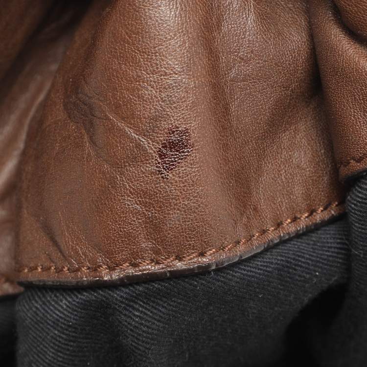 Pre Owned Givenchy Brown Leather Hobo