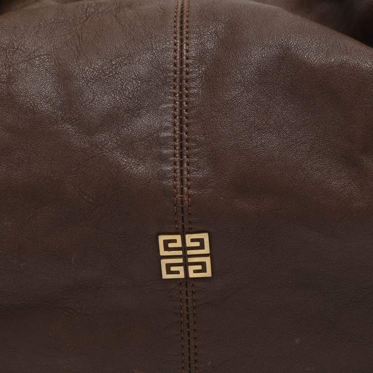 Pre Owned Givenchy Brown Leather Hobo