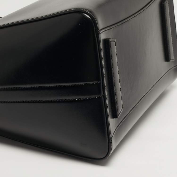 Pre Owned Givenchy Antigona Medium Black Leather Satchel