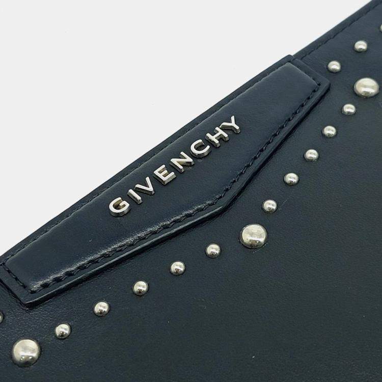 Pre Owned Givenchy Black Leather Antigona Clutch