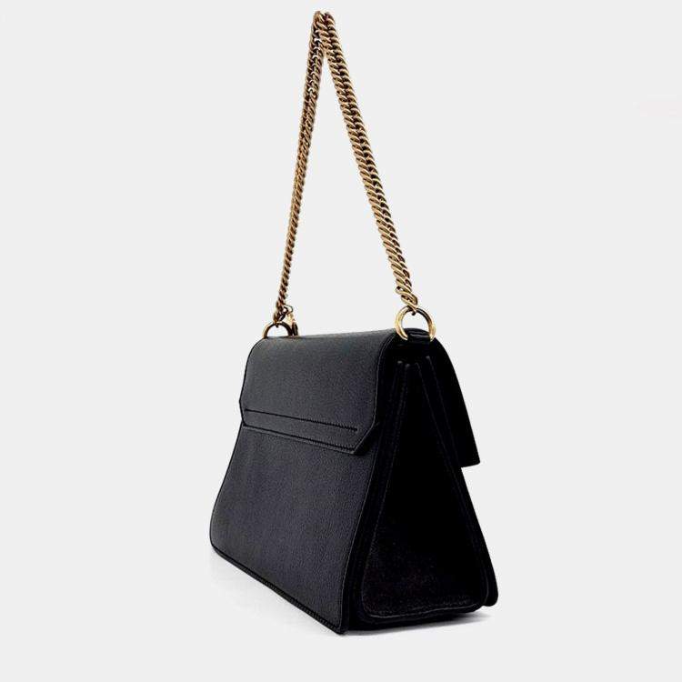 Pre Owned Givenchy Black Leather GV3 Small