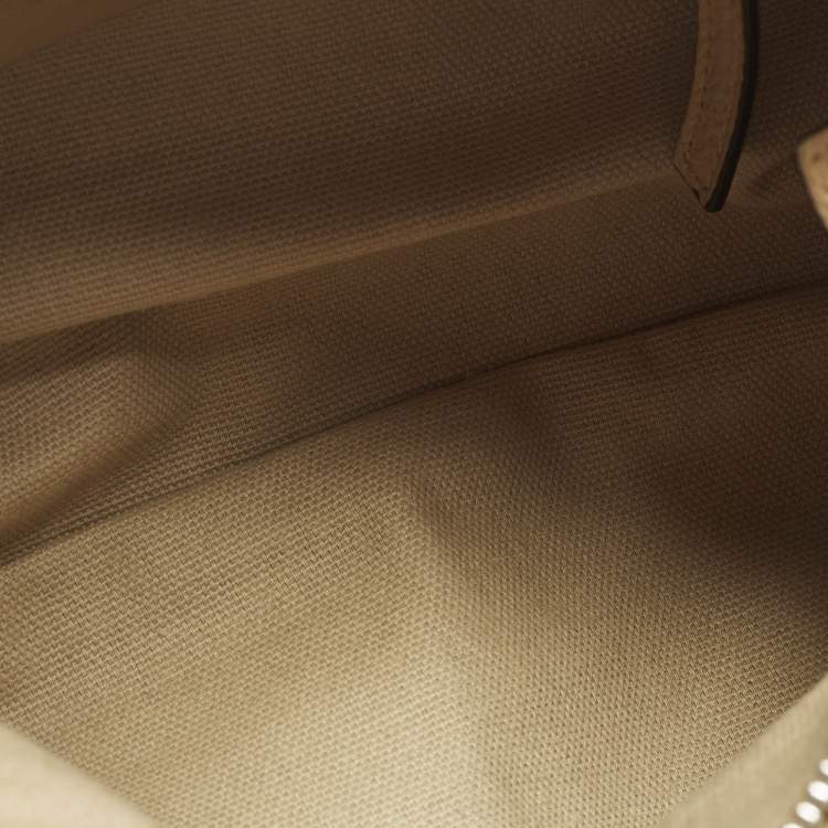 Pre Owned Givenchy Pandora Mini Beige Leather Shoulder Bag