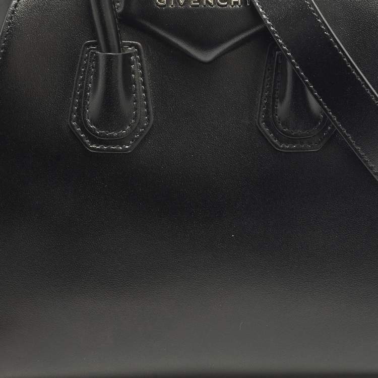 Pre Owned Givenchy Antigona Mini Black Leather Satchel