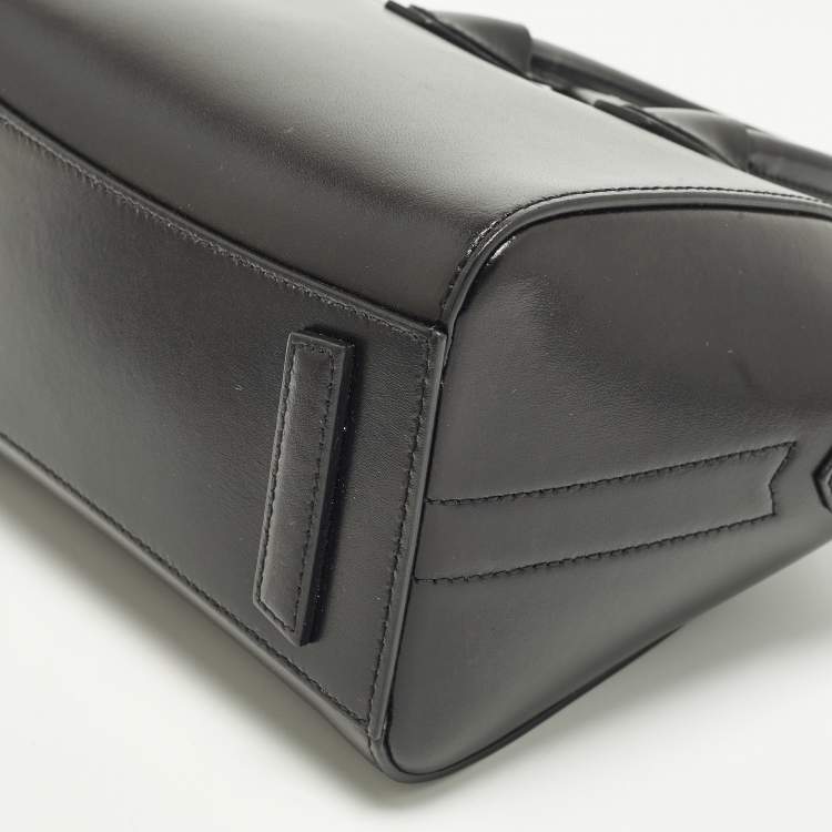 Pre Owned Givenchy Antigona Mini Black Leather Satchel