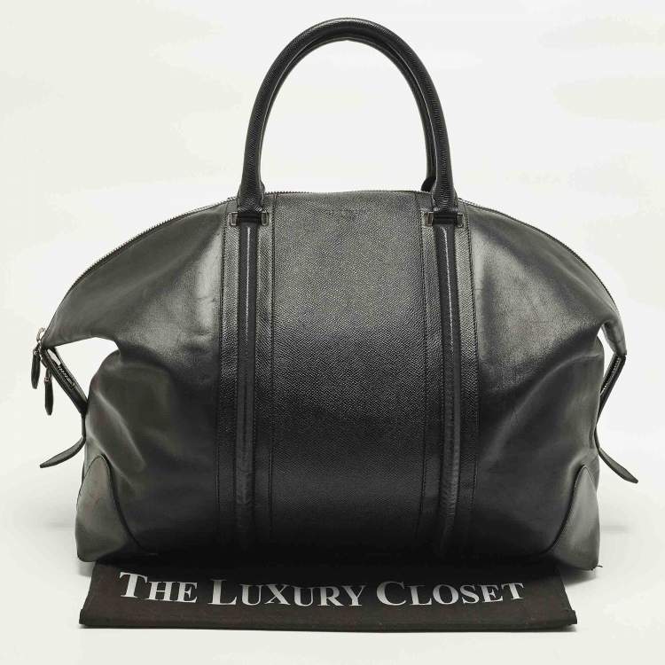 Pre Owned Givenchy Lucrezia Black Leather Duffel Bag