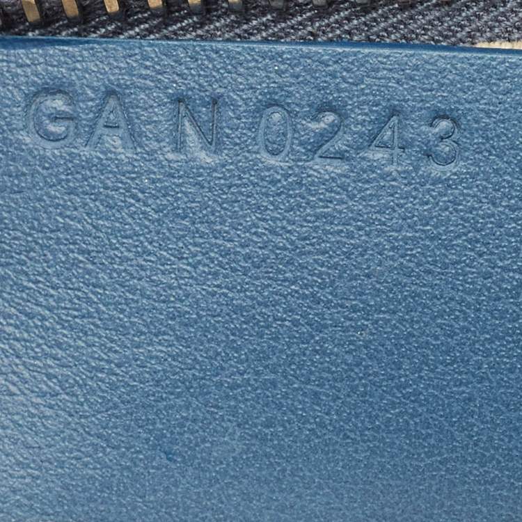 Pre Owned Givenchy Moyou Mini Light Blue Denim Hobo