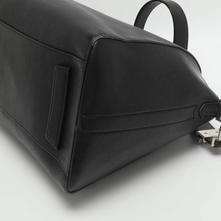 Pre Owned Givenchy Antigona Medium Black Leather Satchel