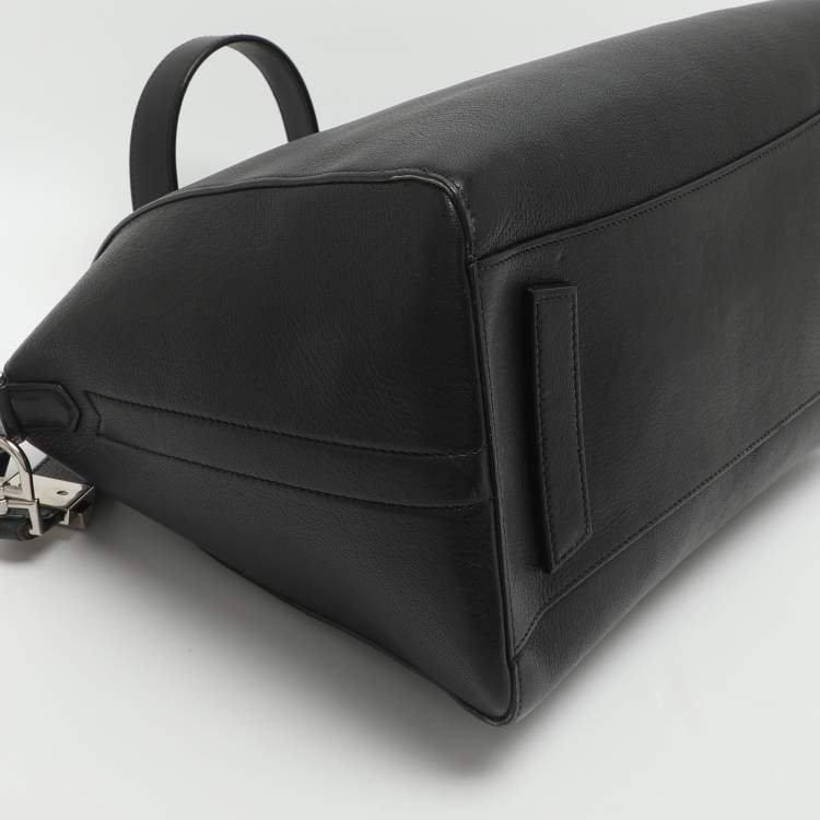Pre Owned Givenchy Antigona Medium Black Leather Satchel