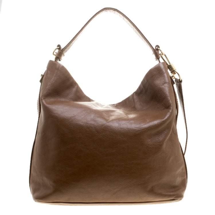 Pre Owned Givenchy Brown Leather Hobo