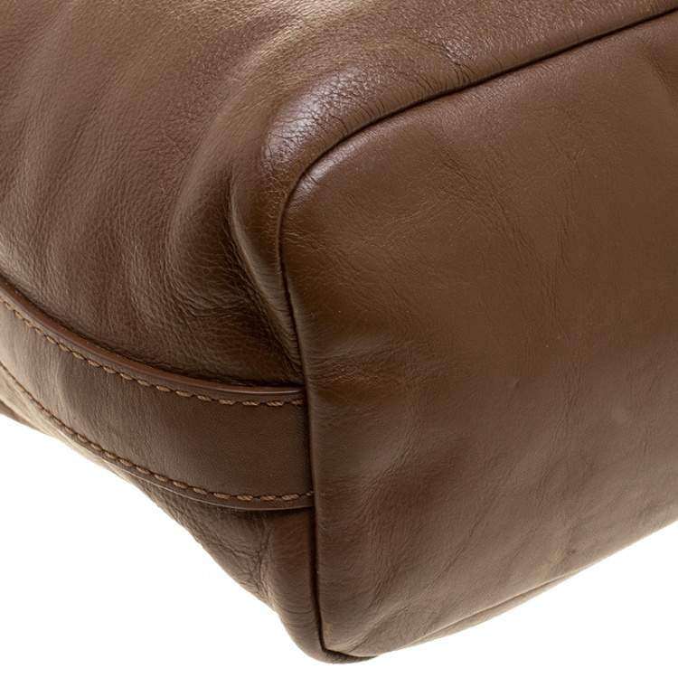 Pre Owned Givenchy Brown Leather Hobo