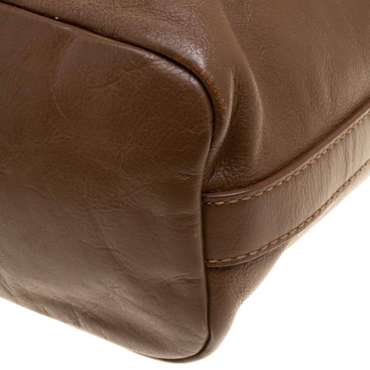 Pre Owned Givenchy Brown Leather Hobo