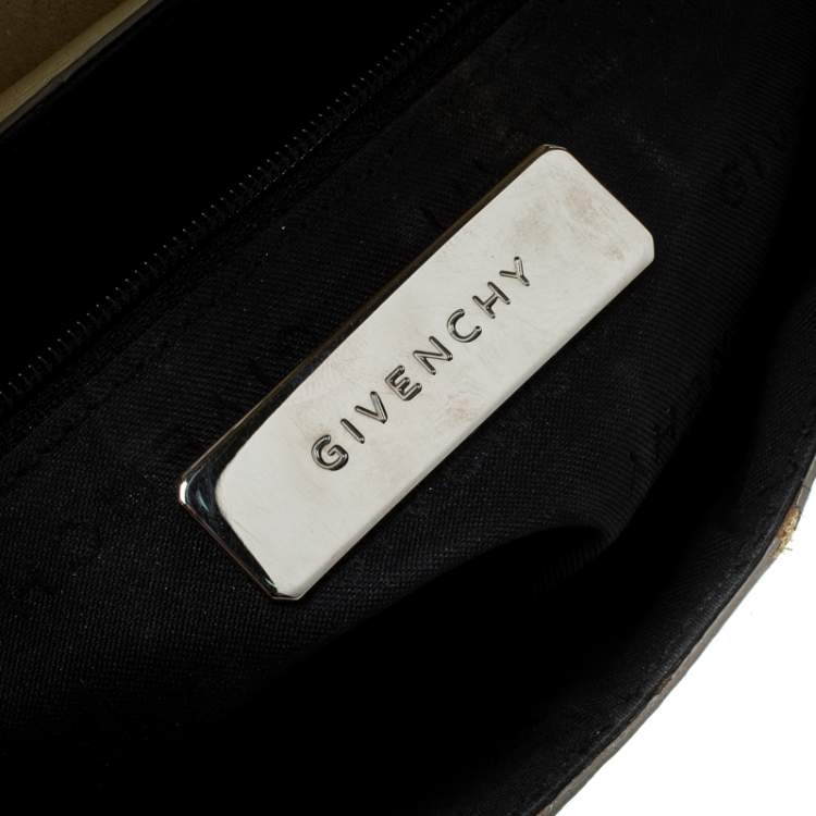 Pre Owned Givenchy Light Green Leather Shoulder Bag