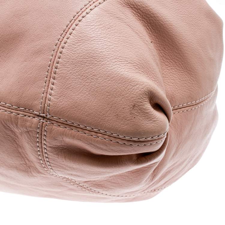 Pre Owned Givenchy Pink Leather Hobo