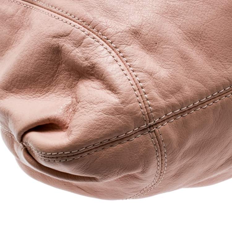 Pre Owned Givenchy Pink Leather Hobo