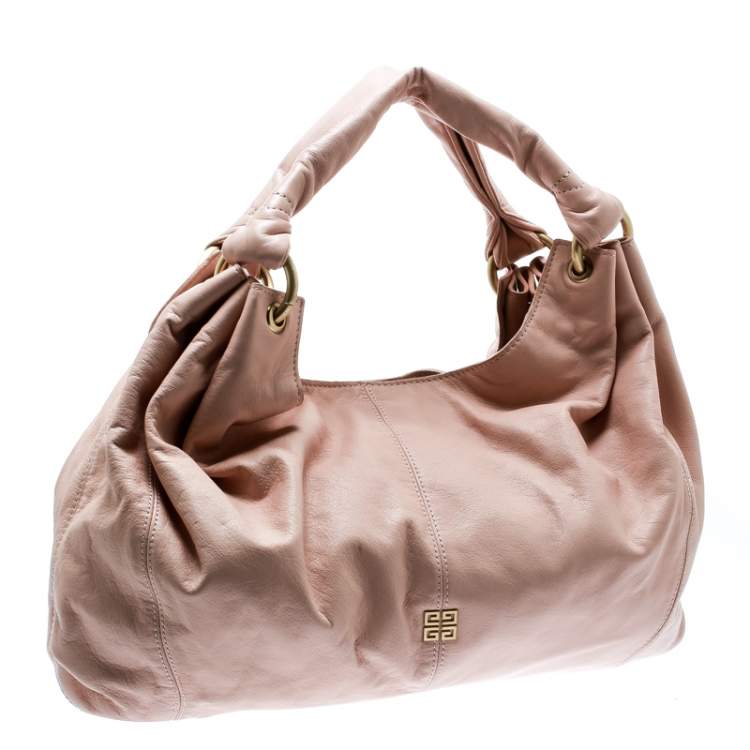 Pre Owned Givenchy Pink Leather Hobo