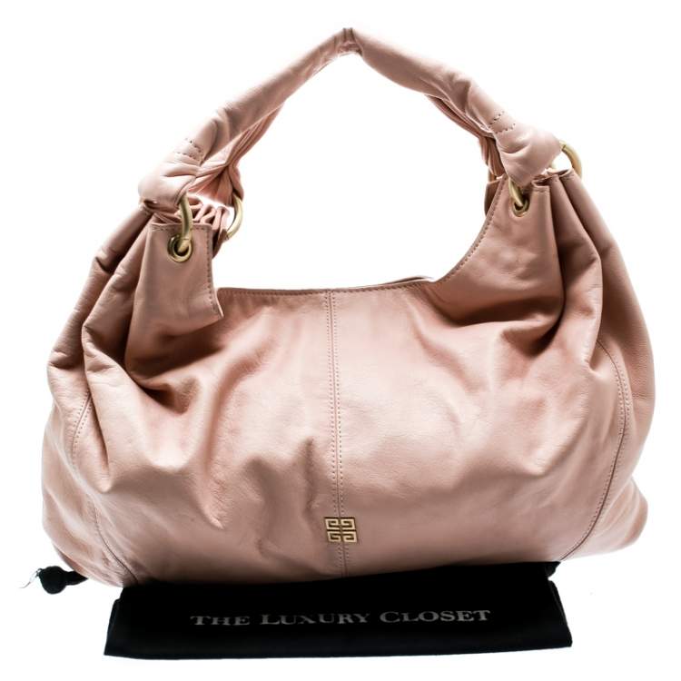 Pre Owned Givenchy Pink Leather Hobo