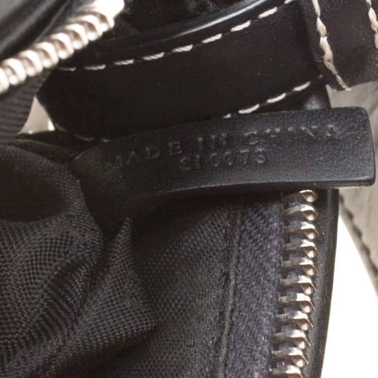 Pre Owned Givenchy Black Leather Pocket Shoulder Bag